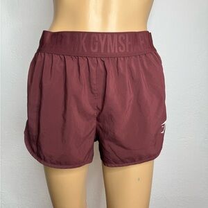Gymshark Training Loose Fit Shorts Women Size M Cherry Brown Activewear Workout